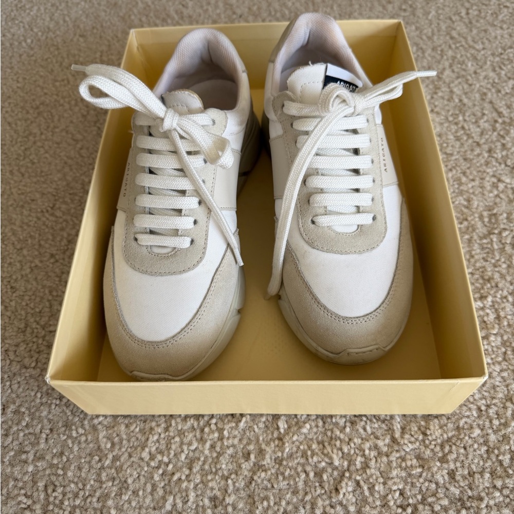 Axel Arigato Cream and White Sneakers - Picture 3 of 12